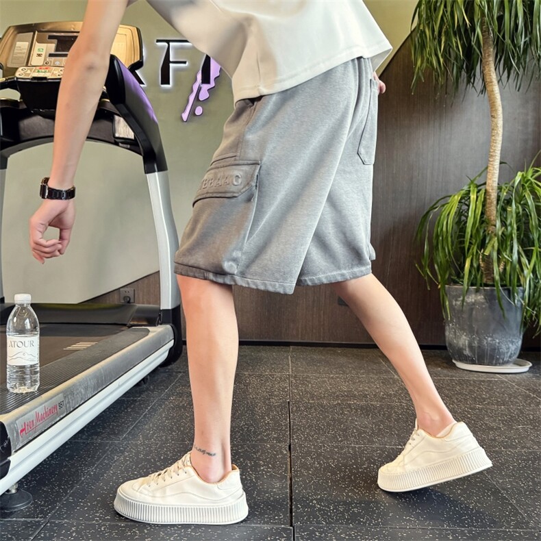 B340DK806P5878小伙风店主风高品质休闲百搭透气五分裤男,男装牛仔裤,电商B340