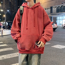 连帽宽松秋季卫衣男帅气外套23XW99282-TP50，男装卫衣，电商A042