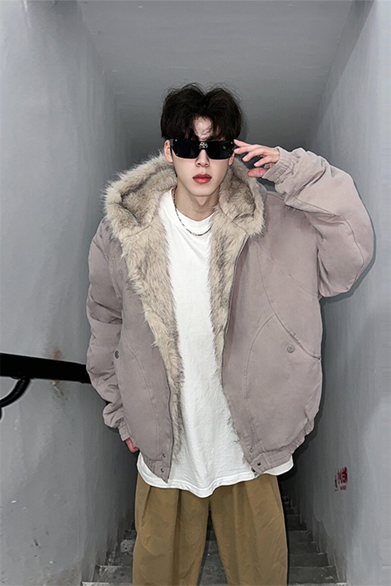 现货座山雕连帽棉衣加绒加厚棉服外套310A-2ZSD2301特批110,男装棉衣,星座310A-2