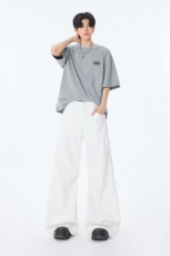 2025新款宽松休闲裤男韩版潮流夏季薄款坠感阔腿拖地裤YD6615-P70，男装休闲裤，星座509