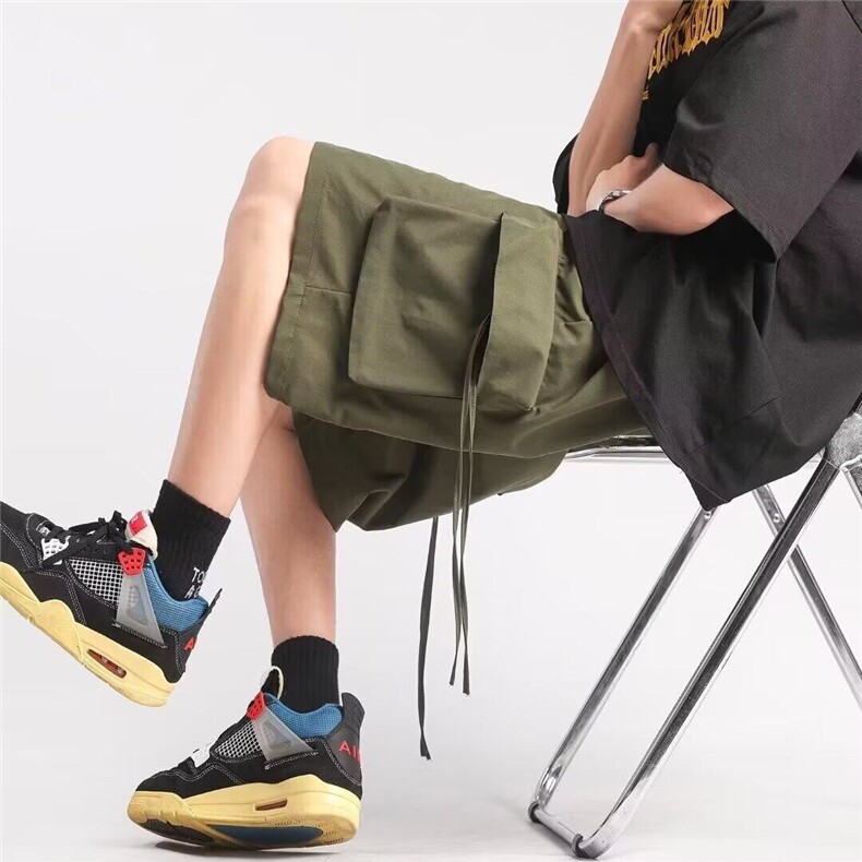 2025夏百搭口袋短裤男五分裤宽松直筒休闲中裤DK55，男装牛仔裤，星座1108-1