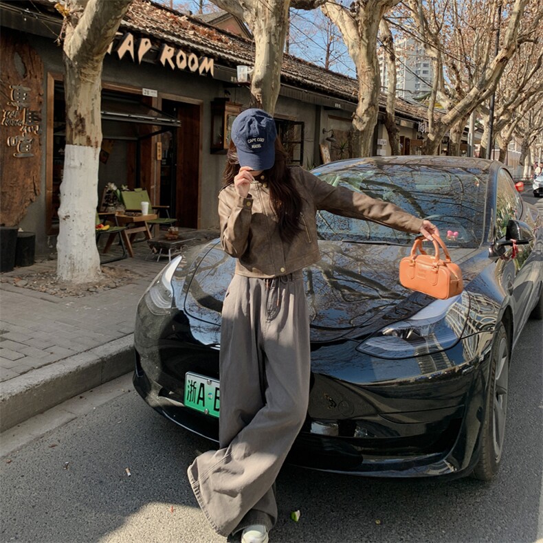 2025年春季现货高品质机车服皮衣外套,女装皮衣,臻衣坊