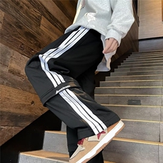 红色潮美式hiphop卫裤男女运动裤子ins高街潮直筒休闲裤K2810，男装休闲裤，星座601-2