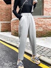 空气层卫裤秋季，女装休闲裤，LC裤子