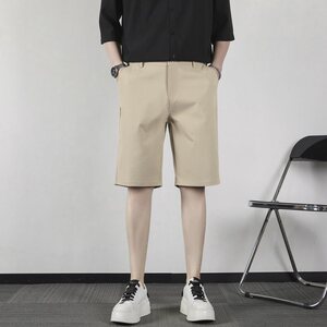 时尚2025夏季新款休闲短裤青少年修身五分裤男士弹力中裤 KA51图片