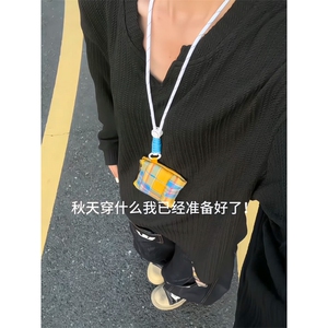XZ809A/SYR34/P35/控58   麦穗纹V领长袖T恤卫衣图片