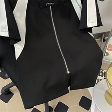 美式复古撞色拼接短袖衬衫男款夏季潮牌高街宽松休闲工装衬衣，男装T恤，星座506