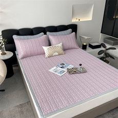 2023新款40支竹纤维乳胶凉席三件套，凉席，一起卖家纺