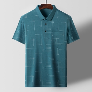 短袖T恤男条纹POLO衫夏季中年男士商务休闲百搭半袖上衣服爸爸装,嘻哈夹克外套搭配什么衣服图片