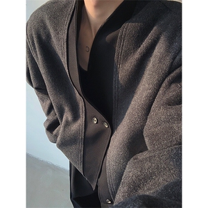 现货！25老钱风双扣开衫混纺毛边短款西服毛呢外套XZ80-P128图片