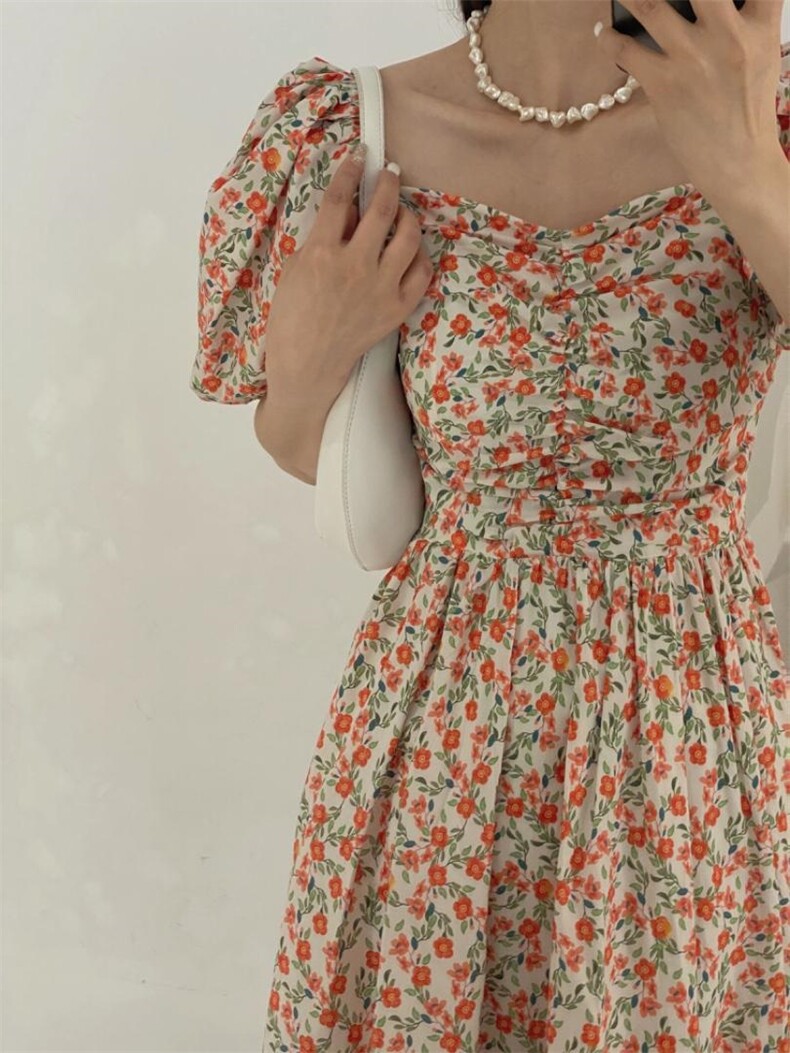 碎花长裙，其它，驿谷