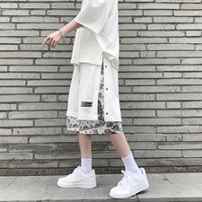 腰果花短裤男潮牌ins夏季外穿五分裤潮流休闲运动沙滩裤DY08-P28，男装休闲裤，星座1008-1
