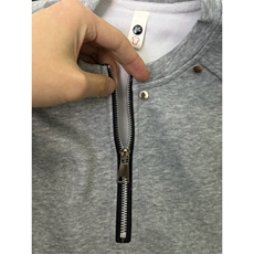 半拉链短袖t恤男金属纽扣五分半袖-DX06-特P35，男装T恤，星座1007（原301D）