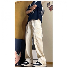 直播得物大码宽松夏季冰丝裤休闲裤工装裤K37特批40，男装休闲裤，星座617B