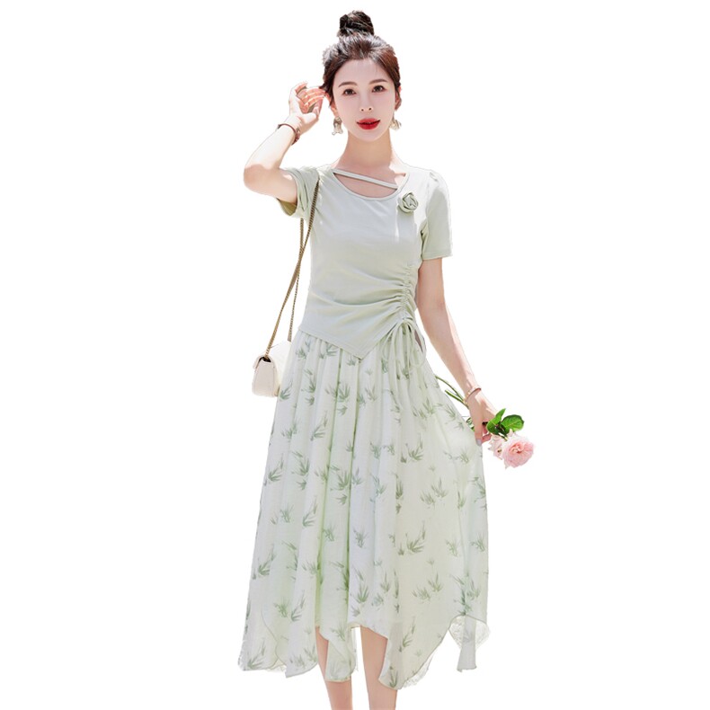 网红炸街时尚套装女夏漂亮洋气2024新款气质女神范立体花朵套装裙,女装套装/套裙,慧尚依恋