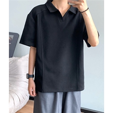 现货重磅POLO衫夏季短袖翻领半袖上衣cleanfit正肩t恤衫S419特28，男装T恤，电商A233-1