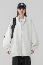 2026中性风菱形麻花辫花纹面料夹克女大码M-5XL休闲JK77086P65控，男装夹克，星座227-7