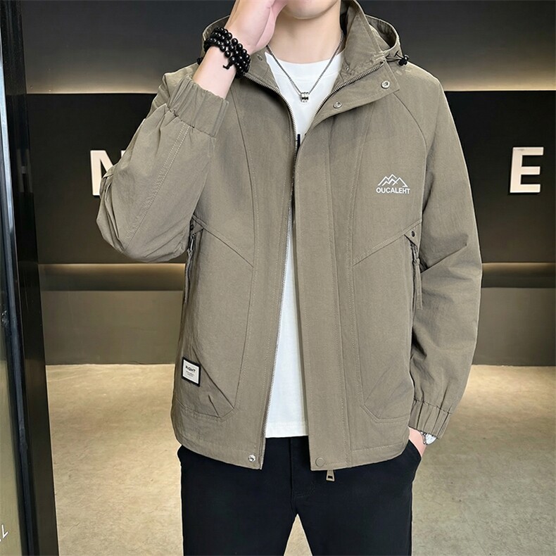 连帽长袖美式常规简约工艺夹克休闲外套百搭夹克S8612-P83,男装夹克,星座310B-3