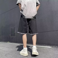 2024美式牛仔裤男款直筒短裤潮QD08P40，男装牛仔裤，星座1116-2