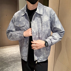 潮流皮衣外套男春秋季复古百搭拉链宽松机车服pu皮夹克潮JK2511，男装夹克，星座301B-1