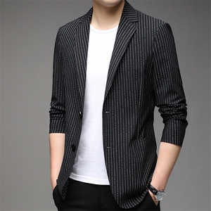 秋季新款西装男西服简约外套西服商务休闲小西装单西图片