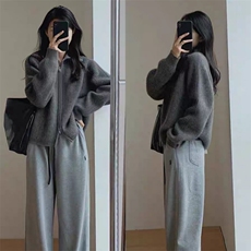 新款拉链针织开衫时尚简约百搭，女装针织衫/毛衣，旭驰羊绒