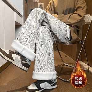 满印灯芯绒休闲裤B315常规K25373特p35控68加绒K25373JR特p40控78图片