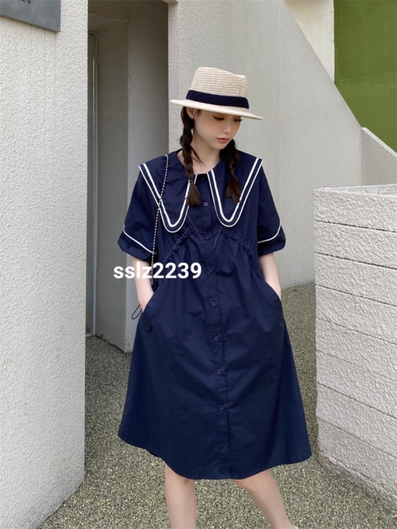 休闲时尚韩版连衣裙、不挑人穿搭随意。，女装连衣裙，时尚靓姿