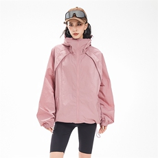 现货冰丝连帽防晒衣轻薄网眼透气户外运动拼接外套男A699-P45，男装防晒衣，星座1505