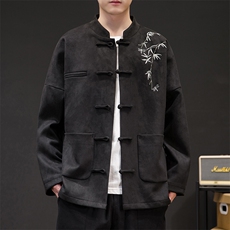 秋冬季风外套潮盘口男装潮时尚上衣新中式盆扣WT308Y-P110，女装短外套，电商A227