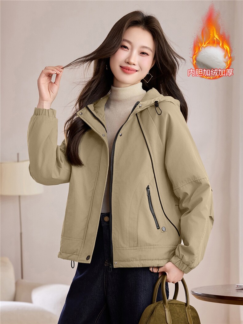 现货！现货！2025冬季新款加绒加厚棉衣棉服女连帽,女装棉衣/棉服,以桐