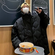 棉服男韩版潮流高街帅冬季保暖百搭2025新款ins宽松外套MF306-P90，男装棉衣，星座412-2