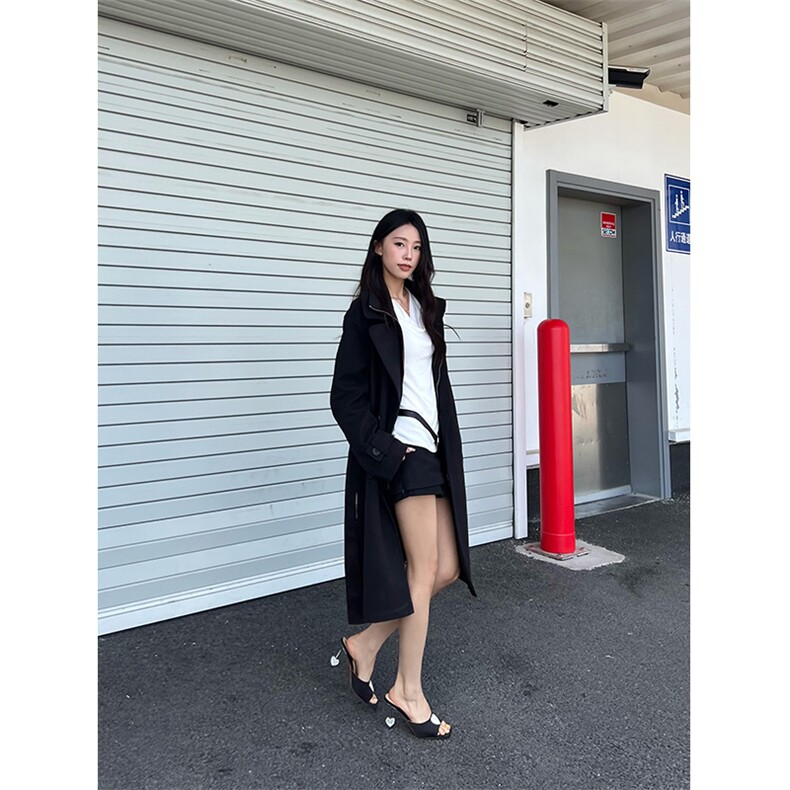 设计感假两件毛呢大衣男女中长款过膝西装领呢子风衣-FY913特P95,男装西服套装,电商B289