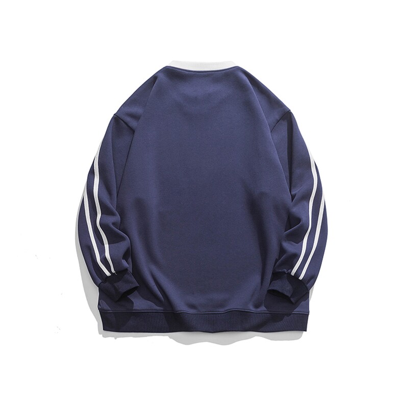 白底320G高品质23春季时尚圆领重磅卫衣套头无帽上衣B721P55控78,男装卫衣,电商A247-1