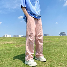 多巴胺降落伞裤子速干抽绳情侣裤男女休闲裤20XZ211-1-K2335-P55，男装休闲裤，星座211-1