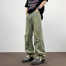 2024美式牛仔裤男款直筒长裤潮N6169P48，男装牛仔裤，星座1116-2