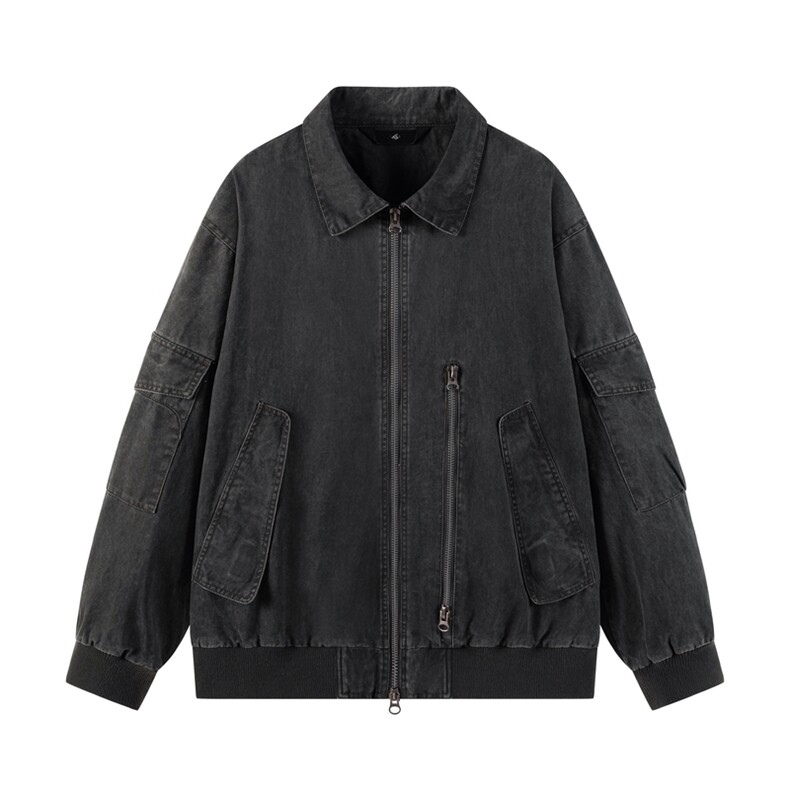 秋季新款现货翻领夹克男纯棉上衣外套DSA157B-JK7944-特P95,男装夹克,电商A157B