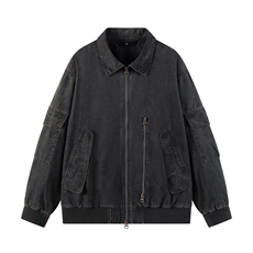 秋季新款现货翻领夹克男纯棉上衣外套DSA157B-JK7944-特P95，男装夹克，电商A157B