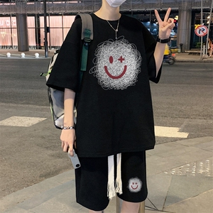 套装！ 华夫格套装短袖T恤短裤男 TZ213-特P 38图片