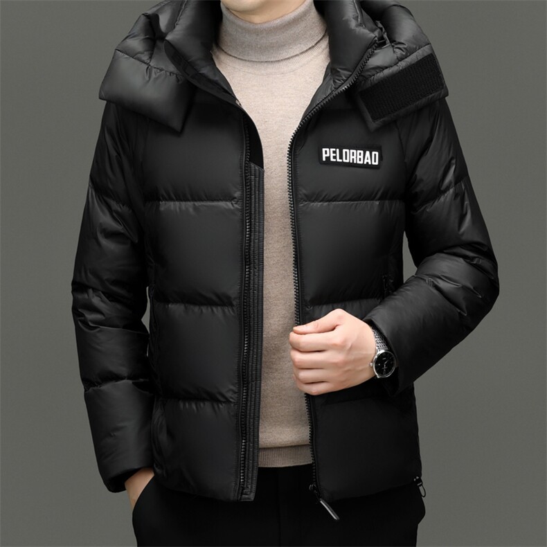 主推大货冬季鹅绒羽绒服外套男新款脱帽时尚潮流黑金面包服羽绒服,男装羽绒服,钱塘723