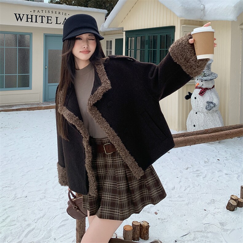 新款毛呢外套2C122-5122-P255-K378,女装毛呢外套,2C122