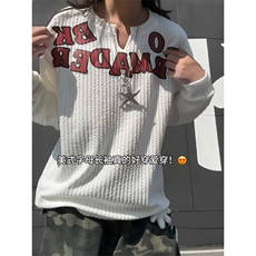 XZ809A/SYR29/特P19/控38肌理感V领长袖T恤卫衣，男装T恤，星座809A(原222-1)