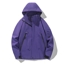 新品男士山系风连帽工装外套冲锋衣男女防风户外登山服518-P40，男装夹克，星座1403A