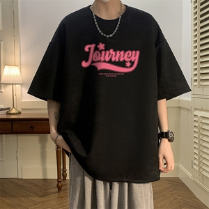 麂皮绒短袖t恤男大码半袖男 酒店风 JD82372-P25图片