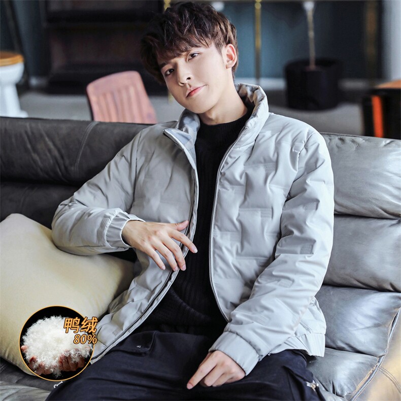 羽绒服男2021新款的立领保暖羽绒外套潮DS570T，男装羽绒服，电商A102