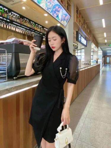 夏季新款连衣裙，西装套装，女装连衣裙，欧蔓意