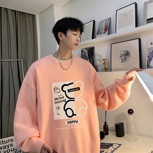 假两件毛衣男大码加绒针织衫男毛线衣M80352-P55 加绒P70图片