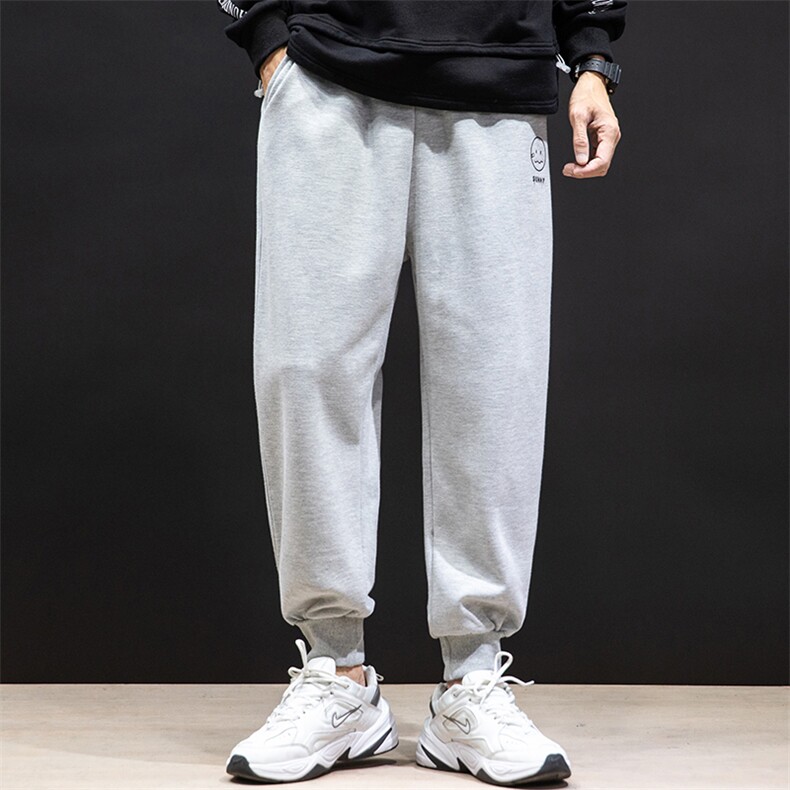 K12072-P40束脚纯棉运动裤男士休闲裤大码宽松卫裤男马切达,男装休闲裤,电商A040A
