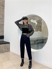 老爹牛仔裤，女装牛仔裤，潮不落