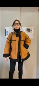 冬季皮毛一体机车服图片